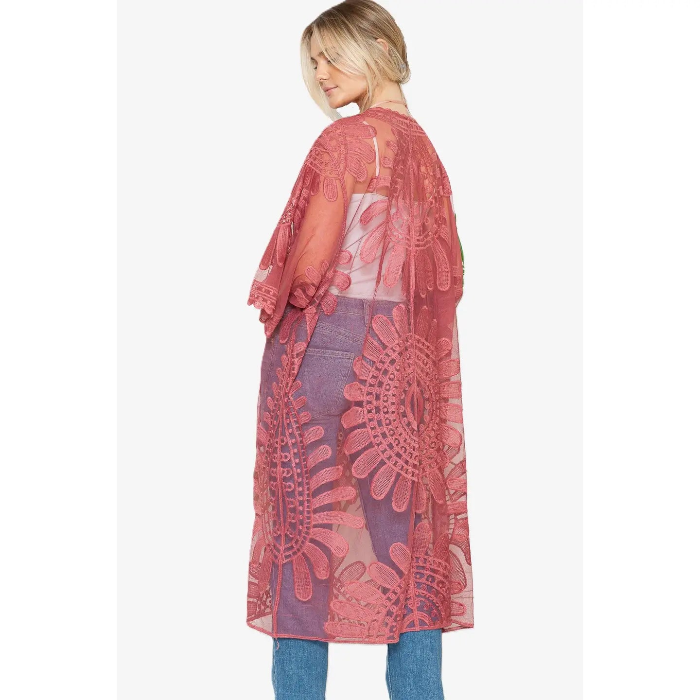 Legacy Lace | Boho Lace Duster Kimono Swim Cover-Up