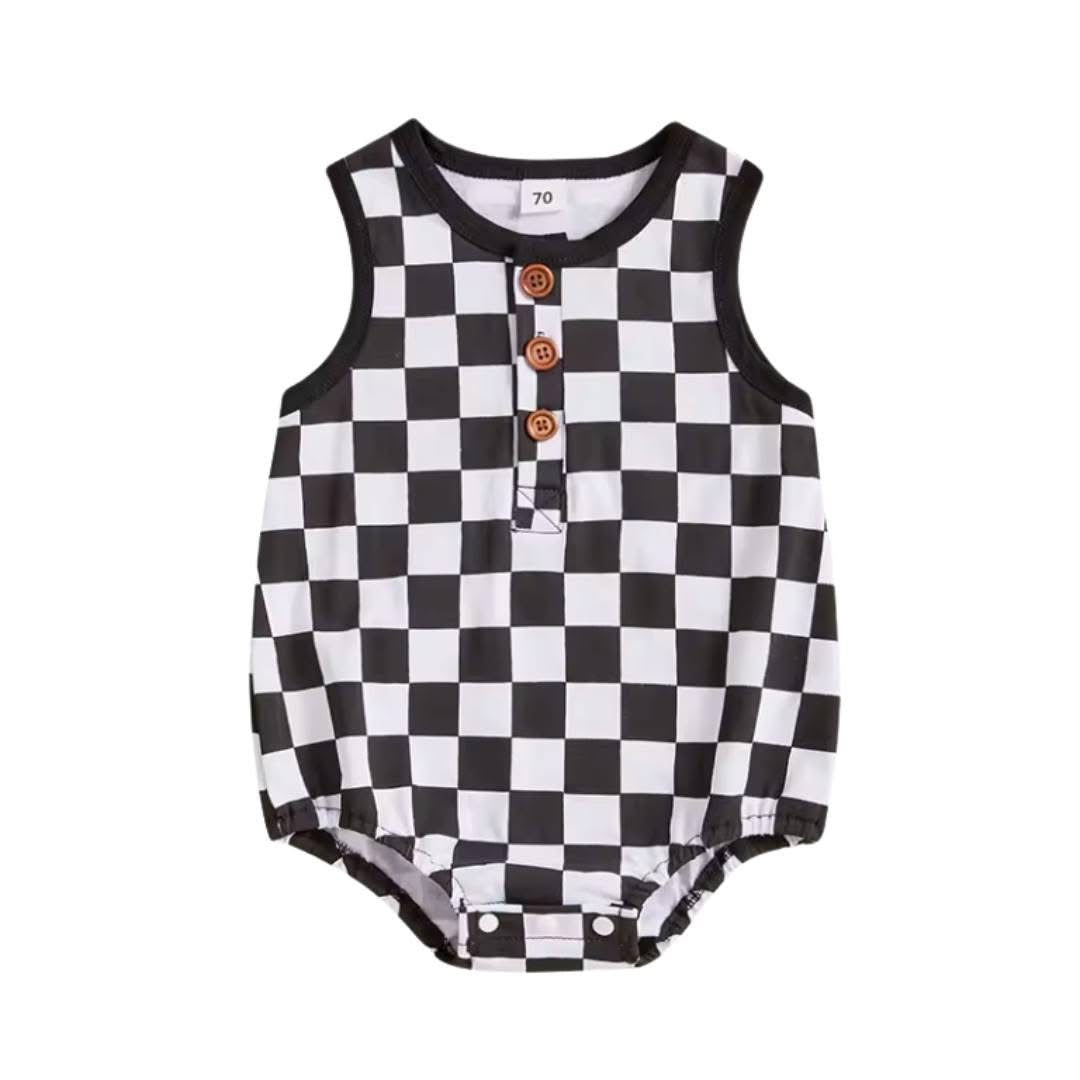 Checkered Romper