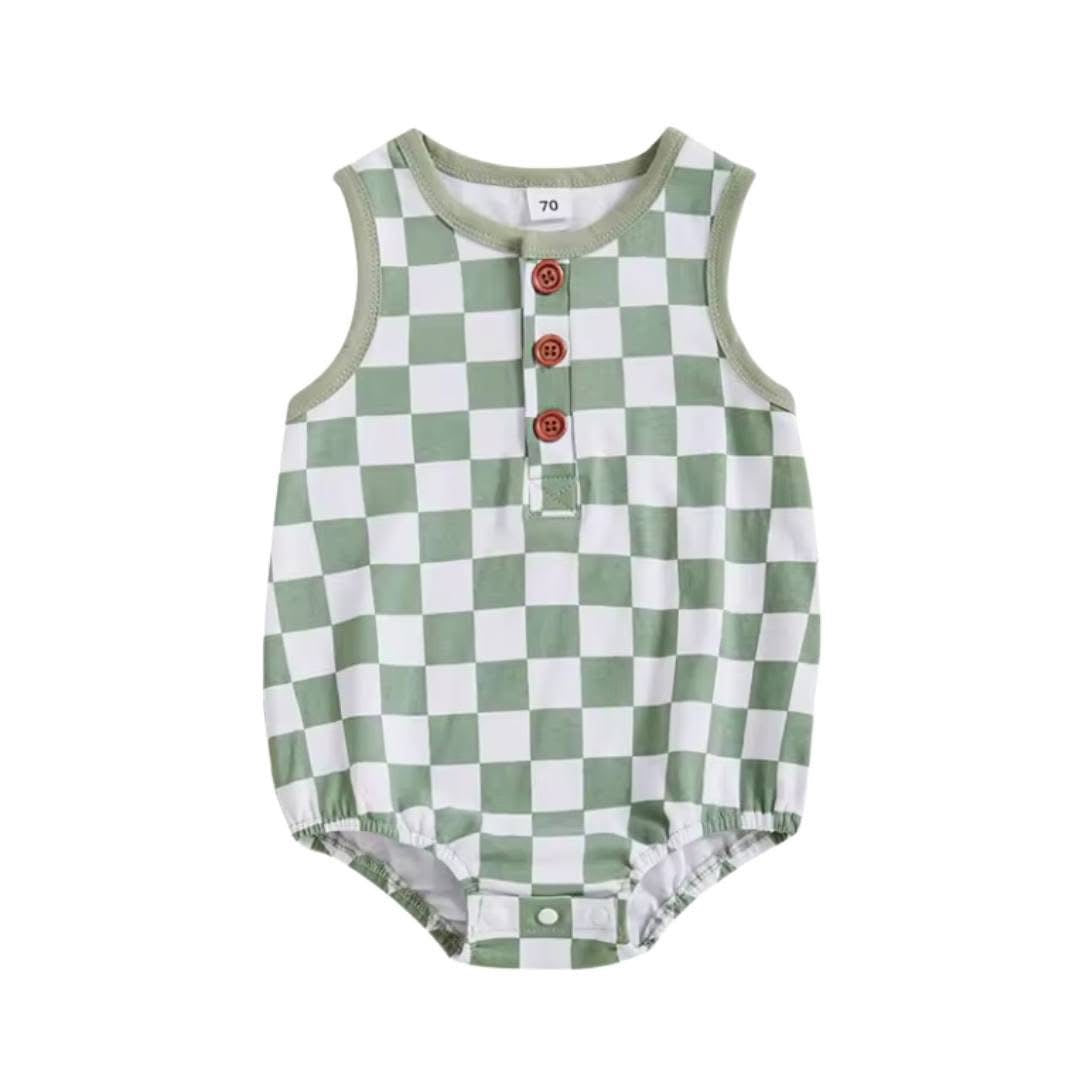 Checkered Romper