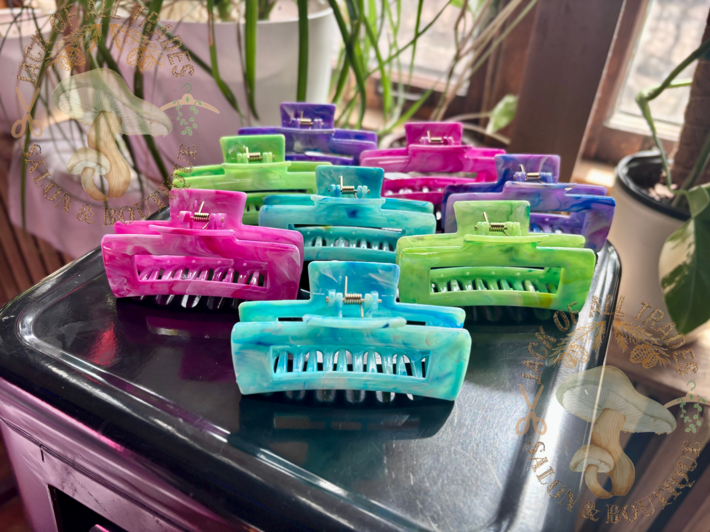 Bright Colored Hair Clips