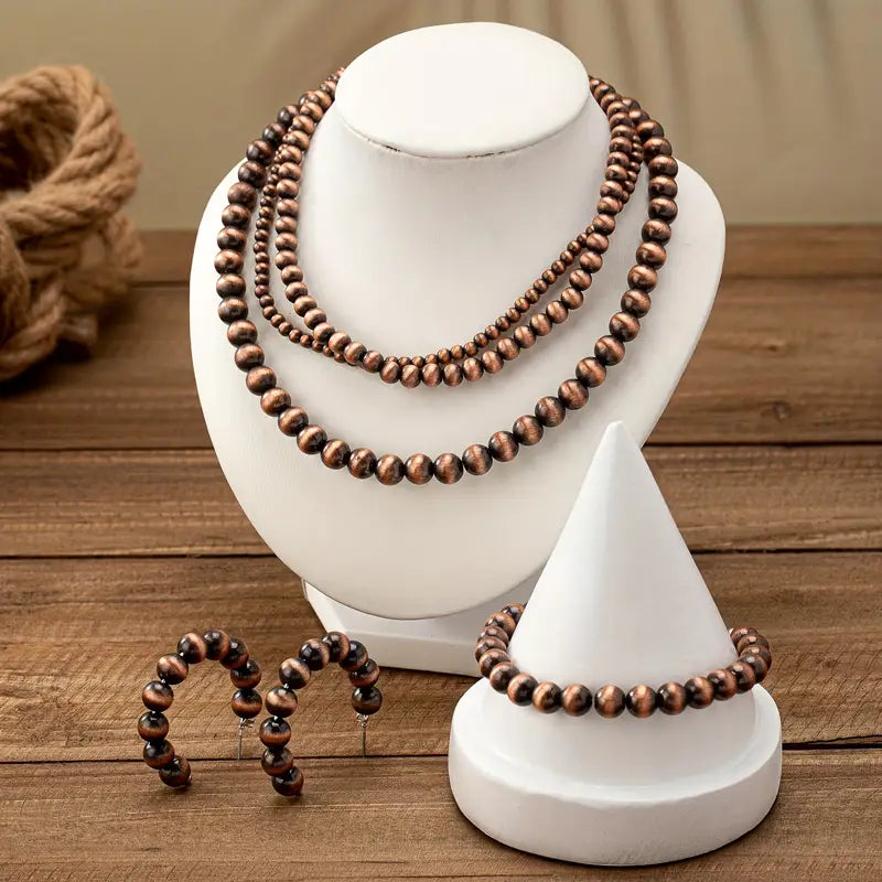 Western Beaded Necklace Set