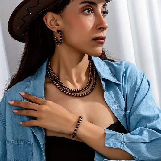 Western Beaded Necklace Set
