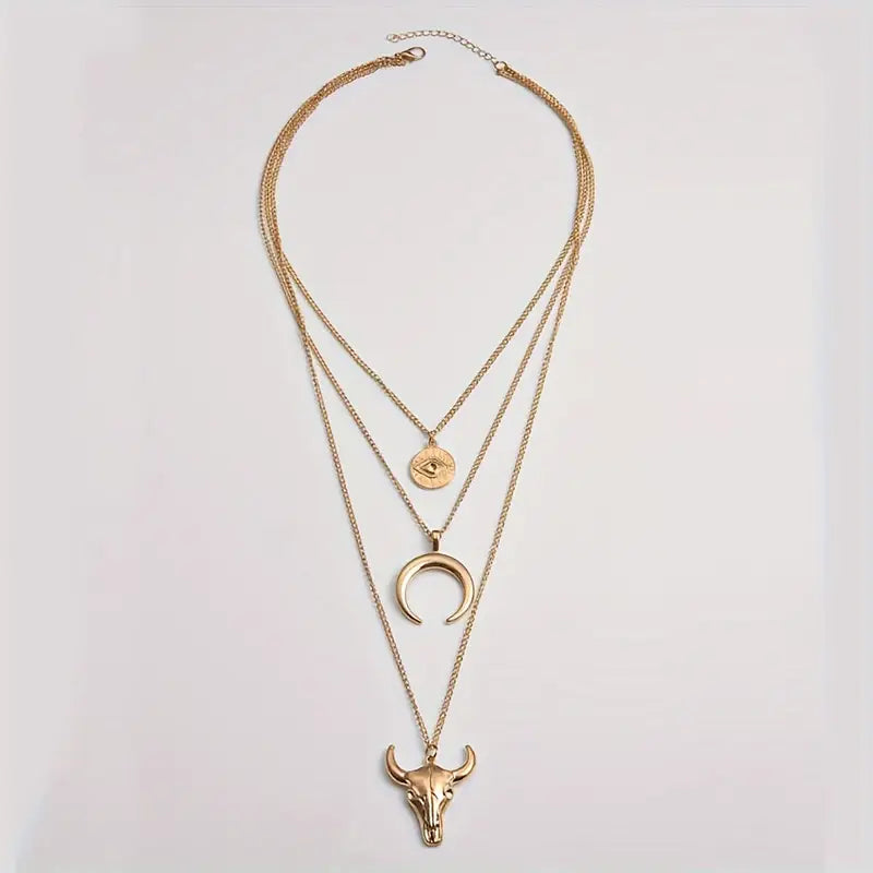 Three-layered Evil Eye Necklace
