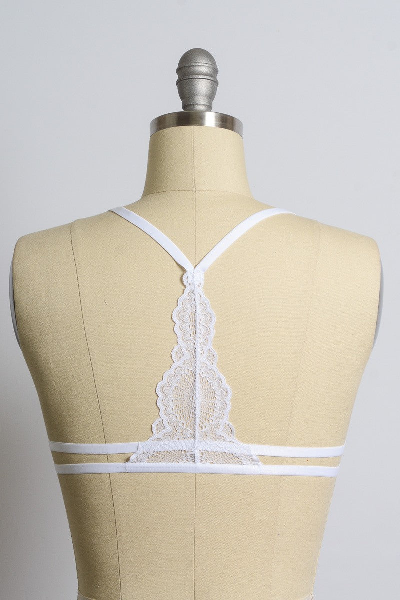 Delicate Lace Triangle Bralette - Chic Lingerie