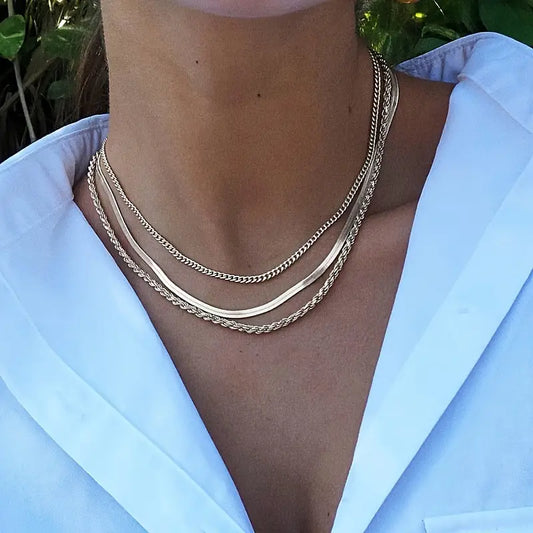 Three-Piece Snack Chain Necklace