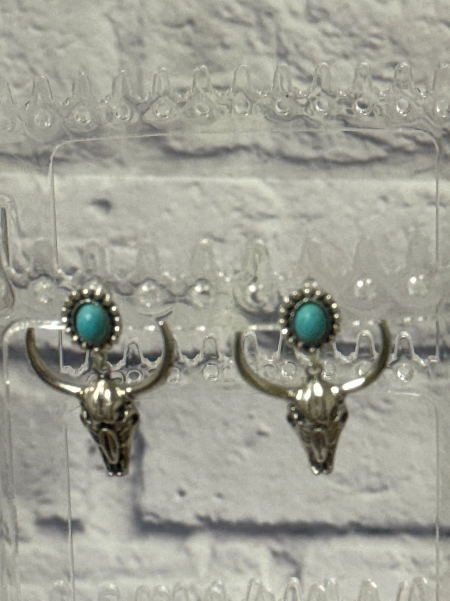 Bull Skull Earrings
