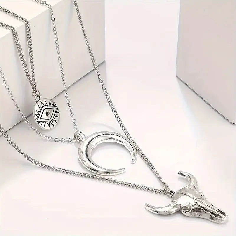 Three-layered Evil Eye Necklace