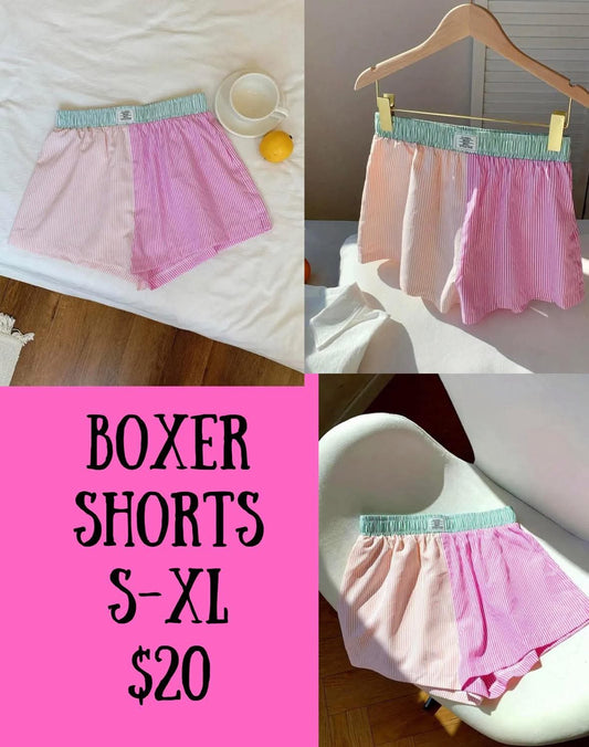 Color block boxer shorts