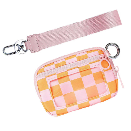 Checkered Wristlet