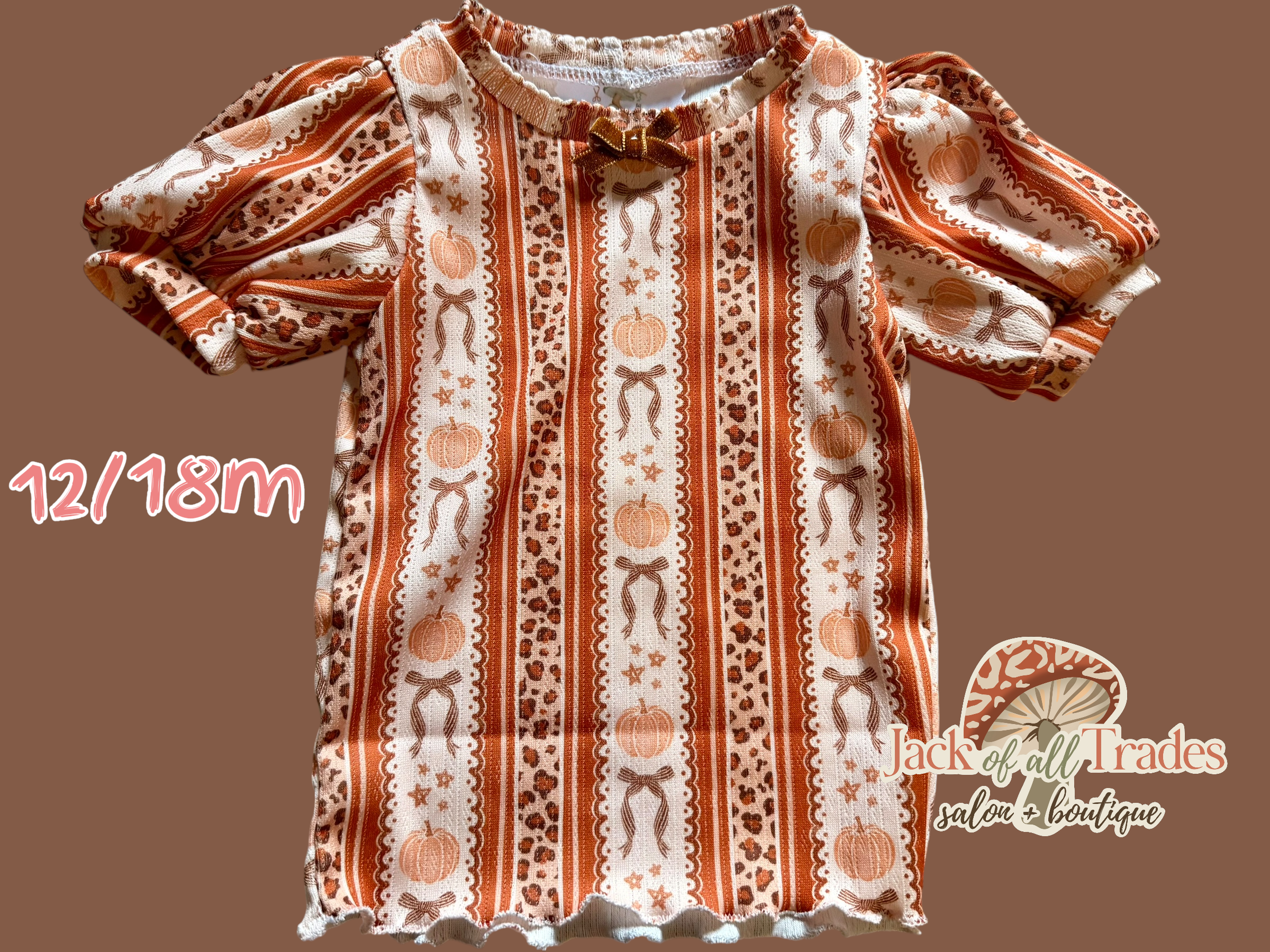 RTS Puff sleeve pointelle set 12-18m