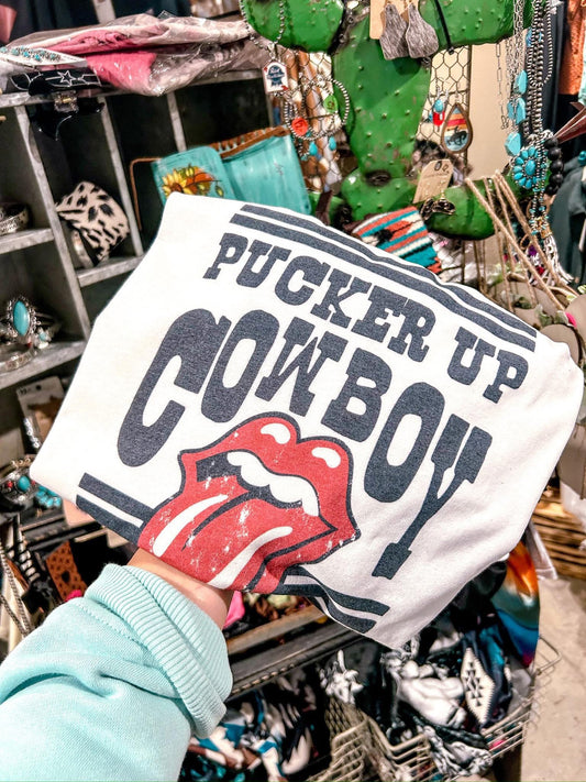 Pucker up cowboy