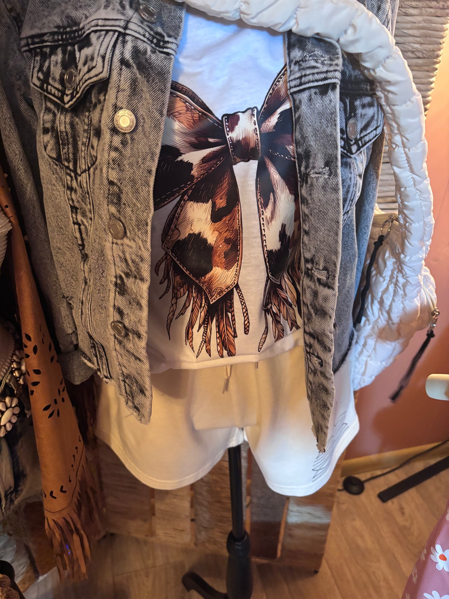 Bow graphic Tshirts