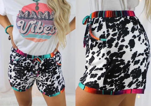 Cow hide shorts