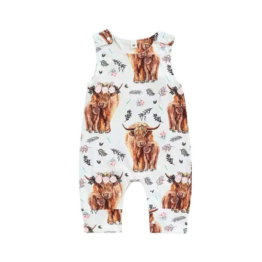 Highland cow floral Jumper