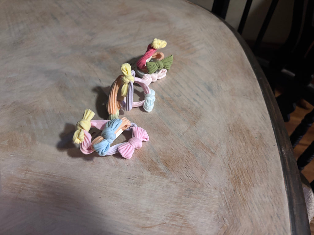 3 piece bow scrunchie