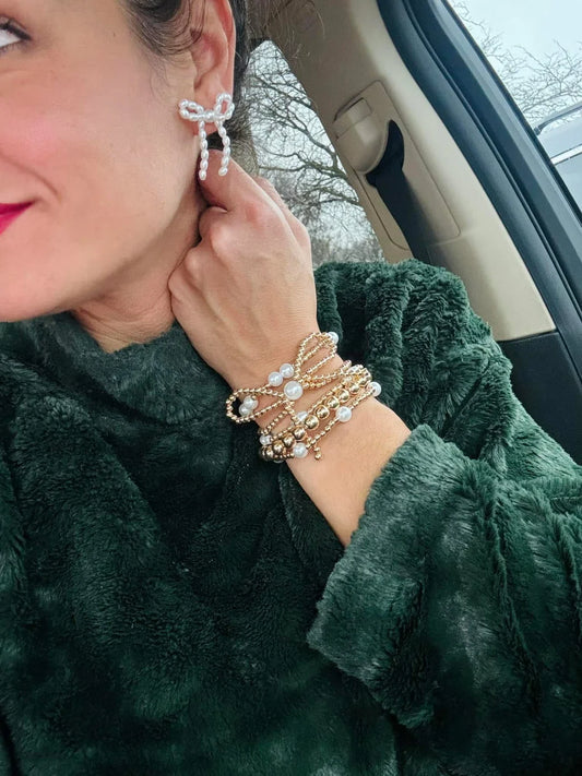 You’re like really pretty bow bracelet set