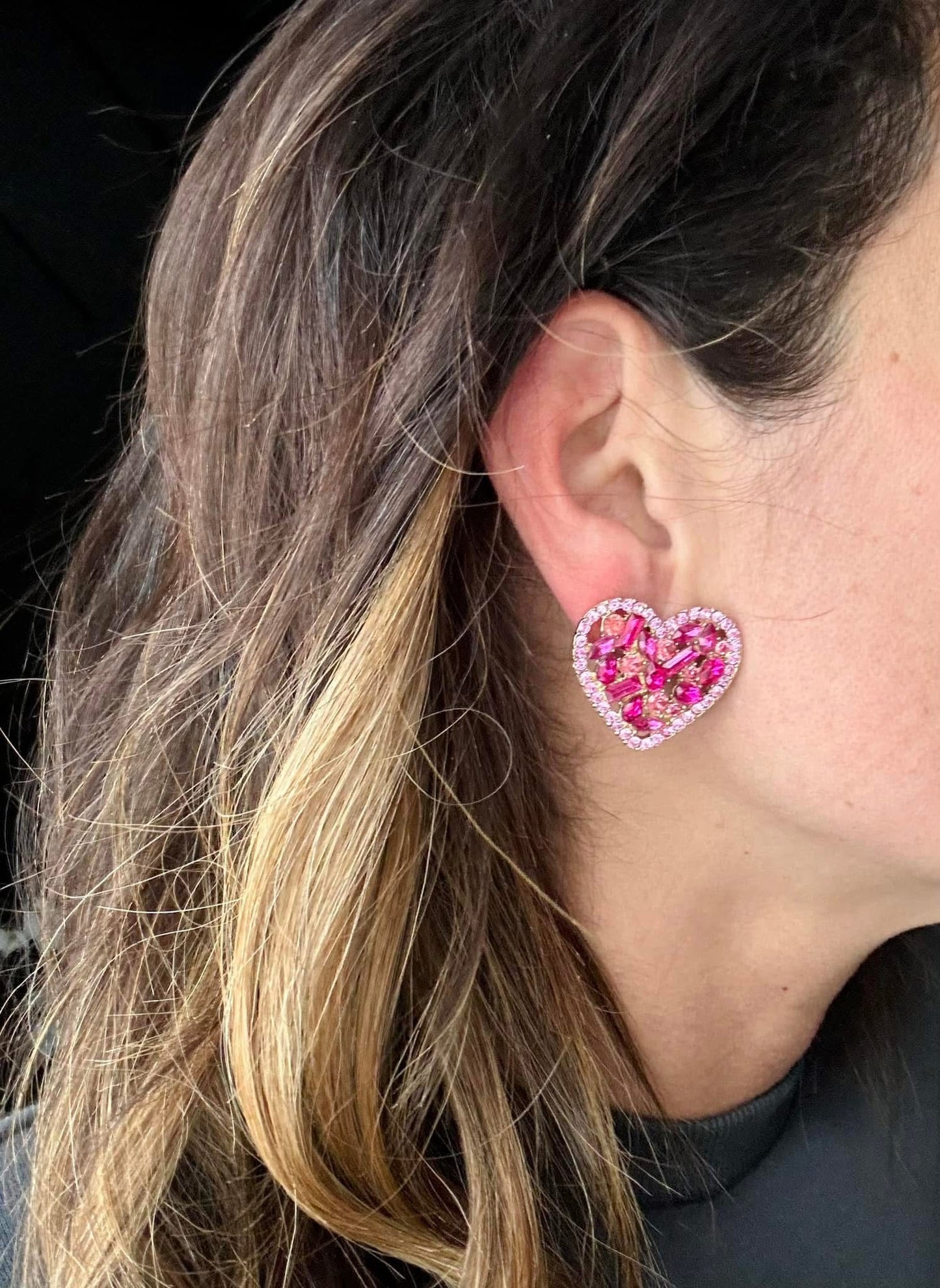 Love yourself heart earrings