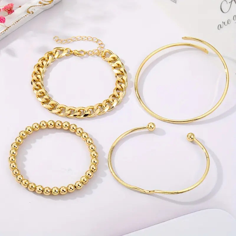 4 piece bangle bracelets