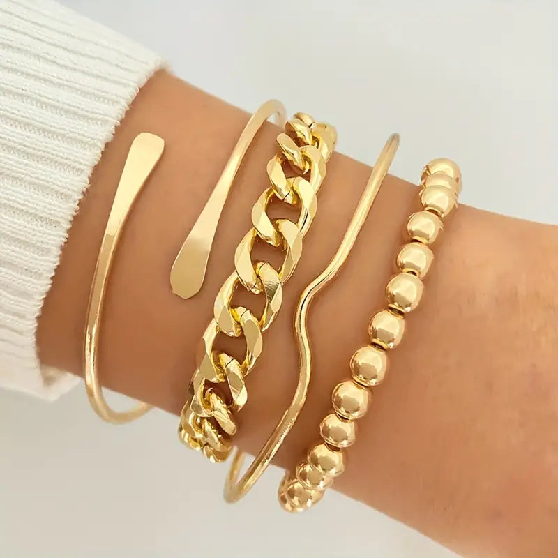 4 piece bangle bracelets